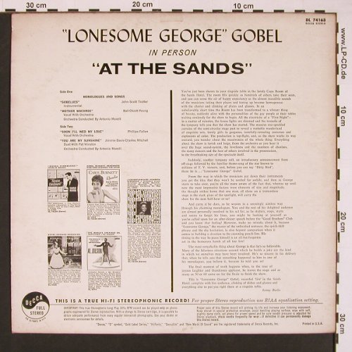 Gobel,Lonesome George: In Person"At The Sands", Decca(DL 74163), US,  - LP - X8502 - 7,50 Euro