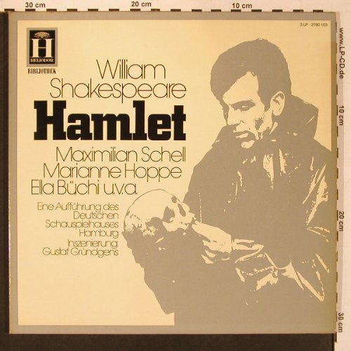 Hamlet - William Shakespeare: Maximilian Shell, M.Hoppe...,Foc, Heliodor(2760 103), D,  - 3LP - X8763 - 12,50 Euro