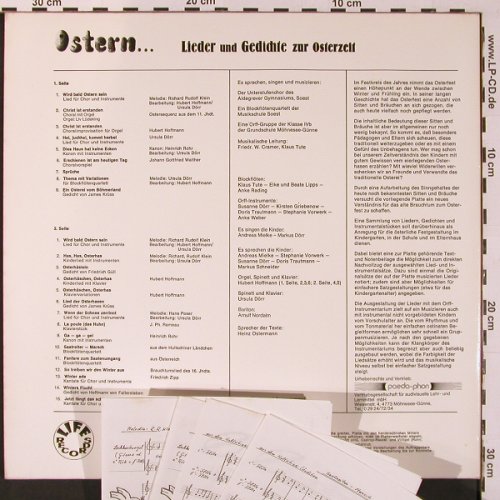 Ostern...: Lieder und Gedichte zur Osterzeit, Life Rec. Paeda-phon(St-299 7609), D,  - LP - X8905 - 7,50 Euro