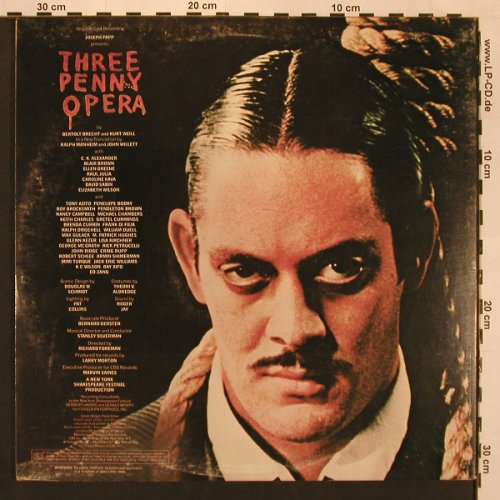 Threepenny Opera, the: Original Cast Rec. New York Shakesp, Columbia(PS 34326), US, Foc, 1976 - LP - X9026 - 9,00 Euro
