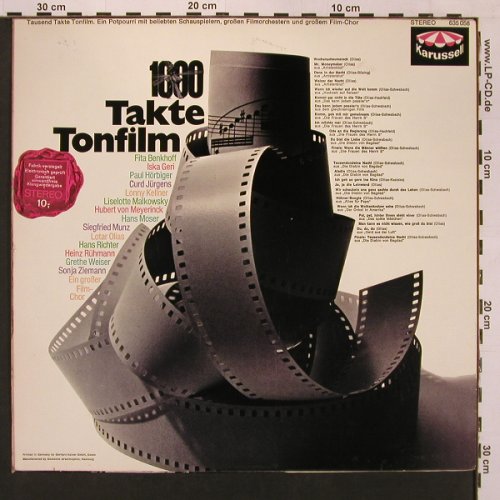 V.A.1000 Takte Tonfilm: Schösten Film Melodien, Olias(1968), Karussell, Ri(635 058), D,  - LP - X9027 - 9,00 Euro