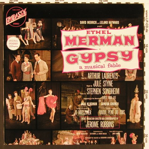Gypsy - Ethel Merman: Original Cast rec. A Musikal  Fable, Embassy(EMB 31025), D, Ri, 1973 - LP - X9154 - 6,00 Euro
