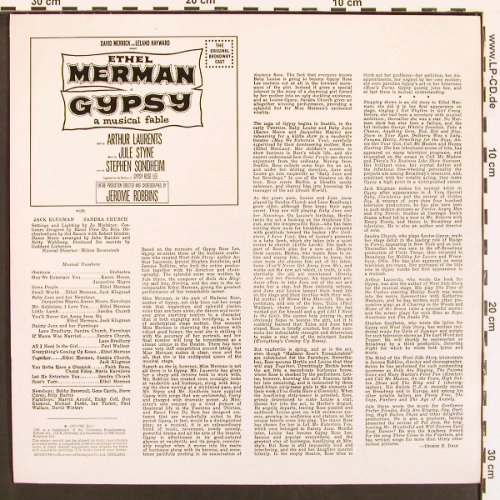 Gypsy - Ethel Merman: Original Cast rec. A Musikal  Fable, Embassy(EMB 31025), D, Ri, 1973 - LP - X9154 - 6,00 Euro
