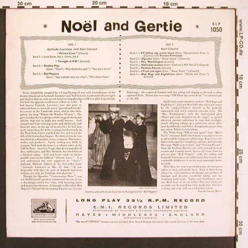 Lawrence,Gertrude and Noel Coward: Noel and Gertie, EMI(CLP 1050), UK,  - LP - X9267 - 9,00 Euro
