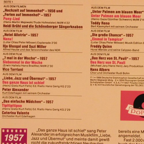 V.A.Kino-Schlager-Schöne Stunden: 1957-1958, Heidi Brühl... Bibi John, Polydor(819 717), D,  - LP - X9426 - 6,00 Euro