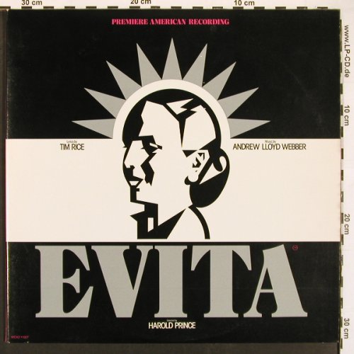 Evita: Premier American Rec., Foc, MCA(2-11007), US, 1979 - 2LP - X9515 - 9,00 Euro