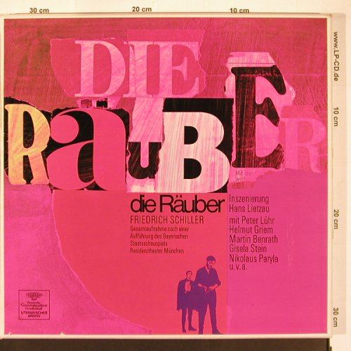 Die Räuber - FriedrichSchiller: Inszenierung Hans Lietzau, FS-New, D.Gr.(643 559/61), D, neu/vg+, 1969 - 3LP - X9564 - 15,00 Euro