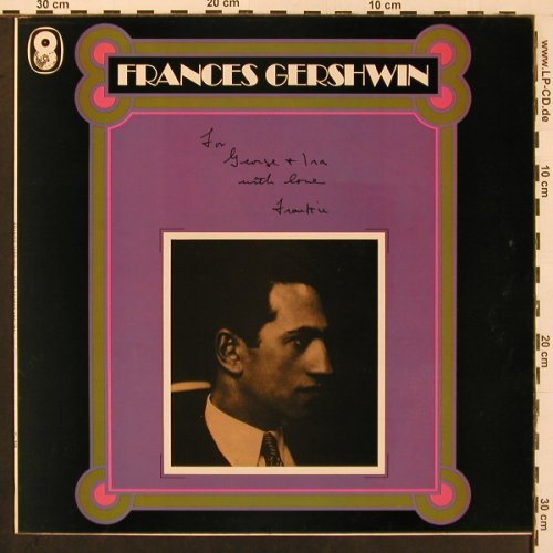 Gershwin,Frances: For George and Ira, World Rec.(SH.208), UK, 1973 - LP - X9837 - 9,00 Euro