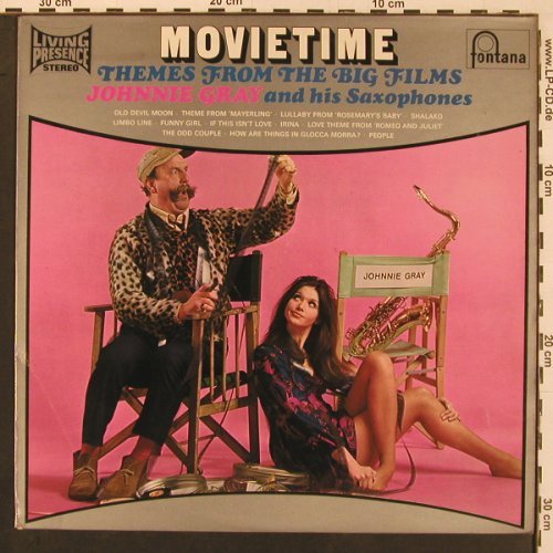 Gray,Johnnie  & his Saxophones: Movietime, 12 Tr, Fontana(LPS 16260), UK, 1969 - LP - X9892 - 9,00 Euro