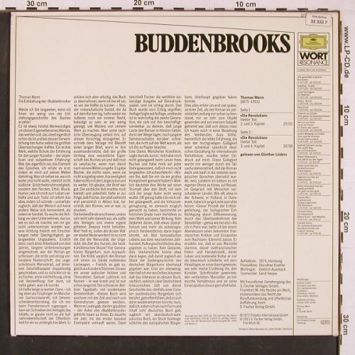 Buddenbrooks - Thomas Mann: Günther Lüders liest die Revolution, D.Gr. Wort(2571 116), D, 1975 - LP - Y1286 - 7,50 Euro