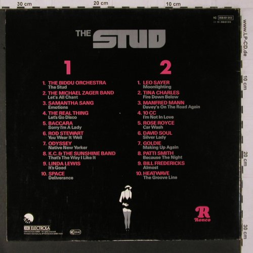 The Stud / Die Stute: 20 Smash Hits from the.., Foc, EMI(058-61 513), D, 1978 - LP - Y1749 - 5,00 Euro