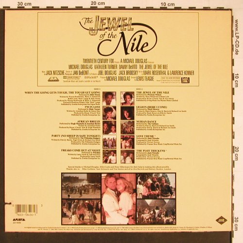 Jewel Of The Nile: Music From, Jive(JL9-8406), US, co, 1985 - LP - Y228 - 5,00 Euro