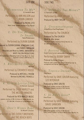Tequila Sunrise: Original Soundtrack, Capitol(7 91185 1), EU, 1988 - LP - Y3530 - 6,00 Euro