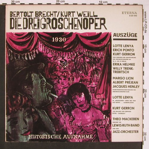 Brecht,Bertolt/Kurt Weill: 1930, Auszüge, Dokumentar Aufn., Eterna(820 440), DDR, 1977 - LP - Y355 - 7,50 Euro