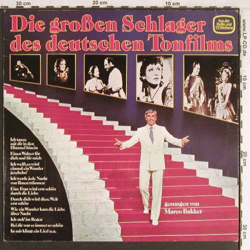 Bakker,Marco: Die Gr.Schlager d.Deutschen Tonfilm, EMI(088-46 499), D, 1981 - LP - Y3646 - 5,00 Euro