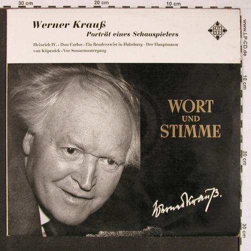 Krauß,Werner: Porträt eines Schauspielers, Telefunken(TSC 13 422), D,  - LP - Y380 - 9,00 Euro