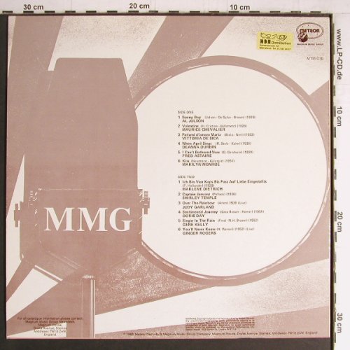 V.A.Hollywood Cavalcade: Al Jolson.. Ginger Rogers, Meteor Records(MTM 016), UK, 1985 - LP - Y4219 - 6,00 Euro