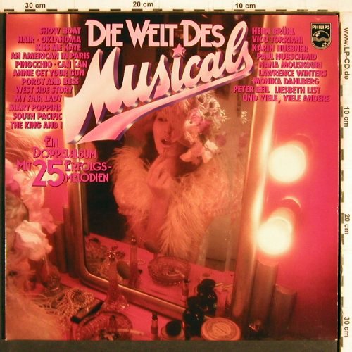 V.A.Die Welt des Musicals: Ein Doppelalbum m.25 Erfolgsmelod., Philips(6612 076), D, 1975 - 2LP - Y4649 - 7,50 Euro