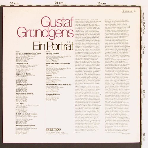 Gründgens,Gustaf: Ein Porträt, Mono, Dacapo(C 049-30 240), D,  - LP - Y4979 - 9,00 Euro