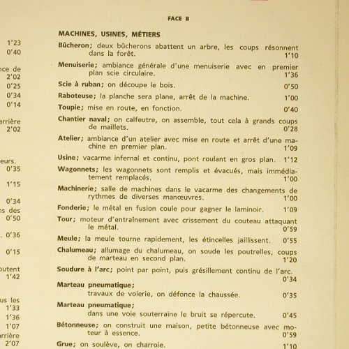 Bruits de la Vie 2 - Geräusche: enfants - foules - agriculture..., Vega(19.033), F, m-/vg+, 1967 - LP - Y589 - 5,00 Euro