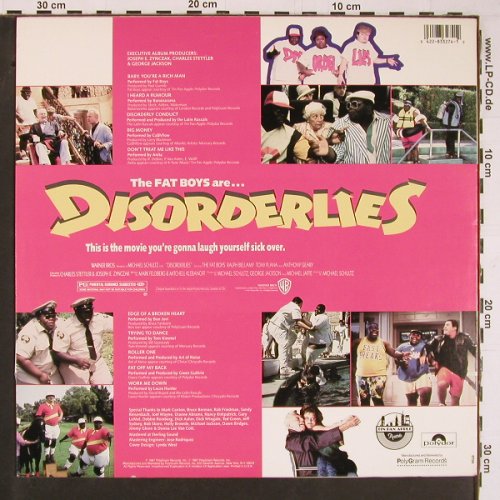 Disorderlies: Fat Boys... Laura Hunter, Polydor(833 274-1), US, 1987 - LP - Y646 - 6,00 Euro