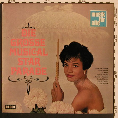 V.A.Die große Musical Star Parade: Valente, Torriani, Assia, Juhnke, Decca(ND 225), D,  - LP - Y64 - 7,50 Euro