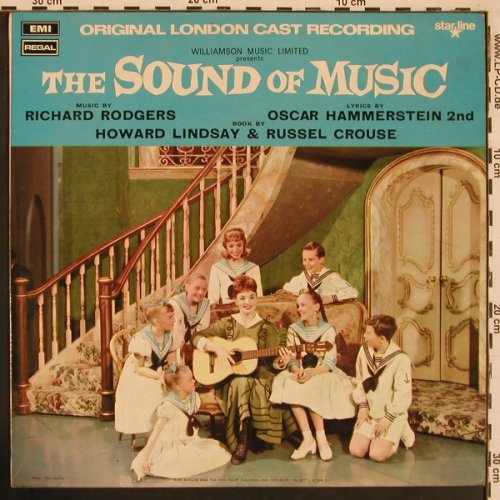 Sound of Musik: Soundtrack Rodgers / Hammerstein, Regal Starline(SRS 5003), UK, Ri, 1966 - LP - Y68 - 7,50 Euro