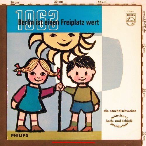 Stachelschweine/Münchener Lach: 1963Berlin ist einen Freiplatz wert, Philips(P 48 053 L), D, m-/vg+, 1963 - LP - Y7969 - 17,50 Euro