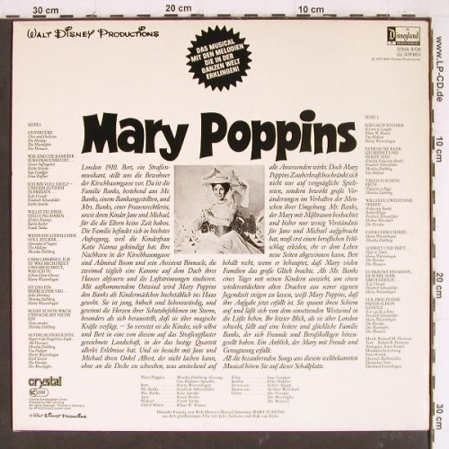 Mary Poppins: Walt Disney's,i.deutsch,Filmfassung, Disneyland/Crystal(STMA 9708), D, 1973 - LP - Y7971 - 7,50 Euro