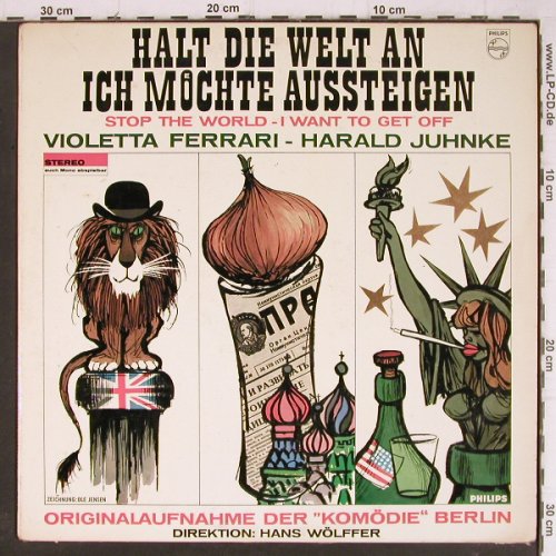 Ferrari,Violetta & Harald Juhnke: Halt die Welt an ich möchte ausstei, Philips(838 907 SY), D,vg-/vg-, 1965 - LP - Y8327 - 5,00 Euro