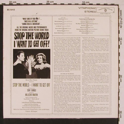 Stop The World, I Want To Get Off: Original Motion Picture Soundtrack, Warner(BS 1643), D,  - LP - Y85 - 9,00 Euro