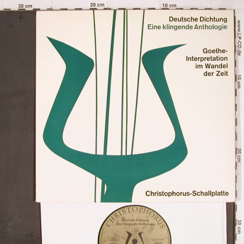 Goethe - Deutsche Dichtung: Eine klingende Anthologie + Insert, Christophorus(CLX 75 435), D,hist rec,  - 10inch - Y8990 - 4,00 Euro