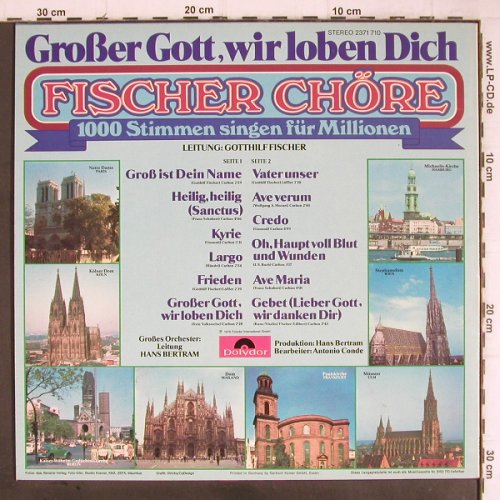 Fischer Chöre: Großer Gott. wir loben Dich, Polydor(2371 710), D, 1976 - LP - Y9020 - 5,00 Euro