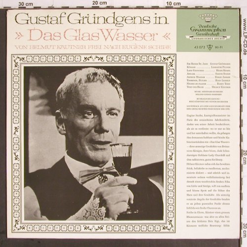 Gründgens,Gustaf: Das Glas Wasser, m-/vg+, D.Gr.(43 072), D, 1965 - LP - Y9517 - 7,50 Euro