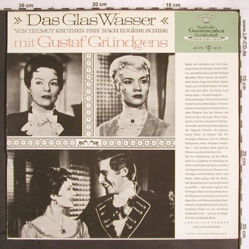 Gründgens,Gustaf: Das Glas Wasser, m-/vg+, D.Gr.(43 072), D, 1965 - LP - Y9517 - 7,50 Euro