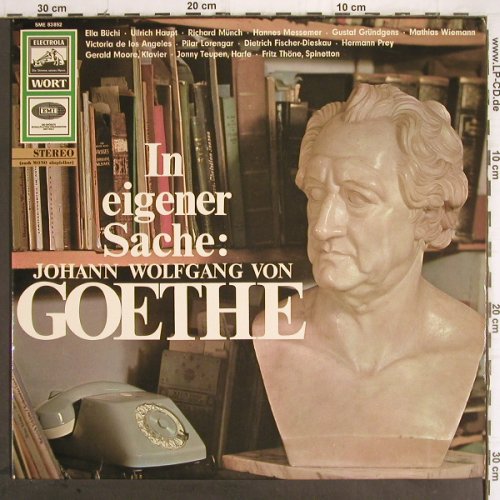 Goethe,J.W.von: In eigener Sache, vg+/m-, Electrola Wort(SME 83 892), D,  - LP - Y9519 - 7,50 Euro