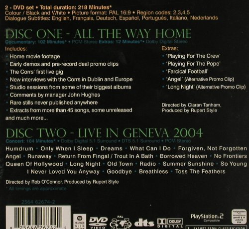 Corrs: All The Way Home, WB(), D, 05 - 2DVD-V - 20130 - 10,00 Euro