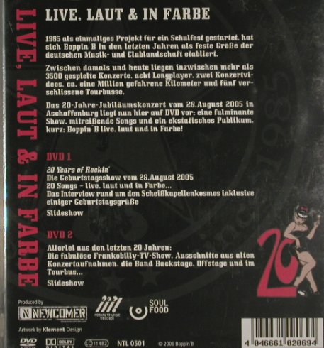 Boppin'B: Live, Laut & in Farbe, FS-New, Newcomer(NTL 0501), , 2006 - DVD-V - 20168 - 15,00 Euro