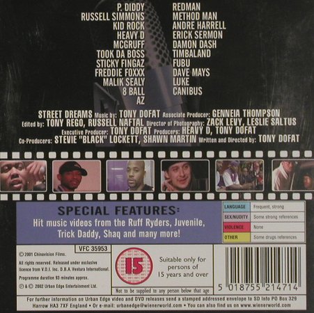 V.A.Street Dreams: P.Diddy...Canibus, FS-New, Urban Edge (15)(WNRD 2147), , 02 - DVD-V - 20103 - 5,00 Euro