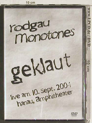 Rodgau Monotones: Geklaut, Live 10.Sep.2004,Hanau, Rockport(RO 1064.8), D, FS-New, 2005 - DVD-V - 20195 - 10,00 Euro