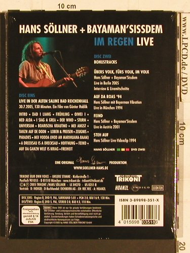 Söllner,Hans + Bayaman'Sissem: Im Regen - Live, FS-New, Trikont(US 0351-8), EU, 2005 - 2DVD - 20258 - 15,00 Euro