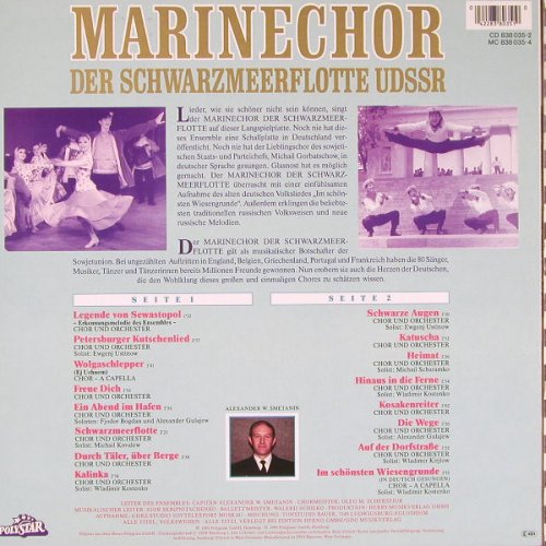Marinechor der Schwarzmeerflotte: UDSSR, Goldene Klänge aus Rußland, Polystar(838 035-1), D, 1989 - LP - E4103 - 7,50 Euro