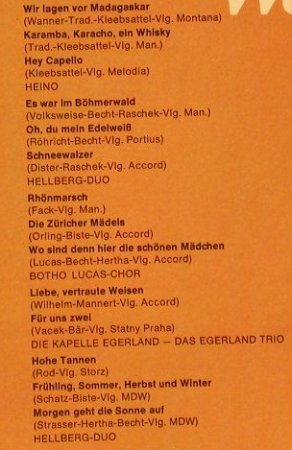 V.A.Liebe,Vertraute Weisen: 28 Tr., DSC, EMI Columbia(28 162-6), D, 1972 - LP - E4591 - 7,50 Euro