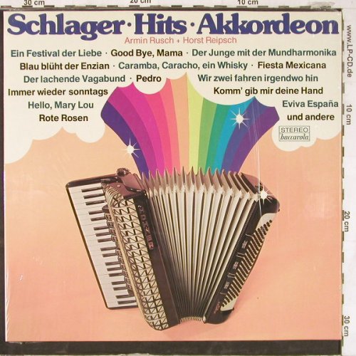 Rusch,Armin + Horst Reipsch: Schlager Hits Akkordeon, vg+/m-, Baccarola(87 587), D,  - LP - E4899 - 5,00 Euro