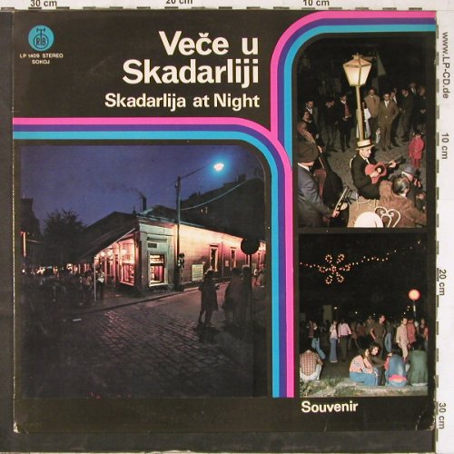 V.A.Vece u Skadarliji: Skadarlija at Night, Radio Televizija Beograd(LP 1409), Yu,  - LP - E4971 - 7,50 Euro