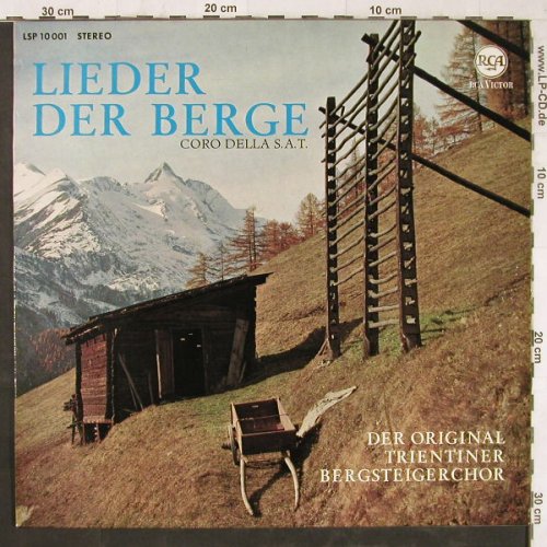 Trientiner Bergsteiger Chor,Orign.: Lieder Der Berge, RCA(LSP 10 001), D,  - LP - E5865 - 7,50 Euro