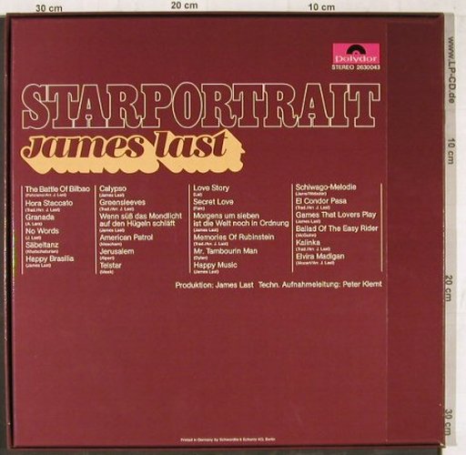 Last,James: Starportrait, Box, Polydor(2630 043), D, 1971 - 2LP - E5894 - 12,50 Euro