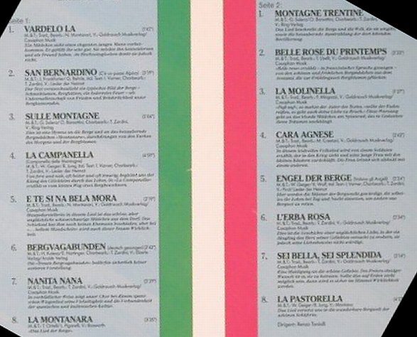 Trientiner Bergsteiger Chor: Engel der Berge, Intercord(INT 160.232), D, 1988 - LP - E6808 - 6,00 Euro