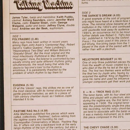 Tyler,James: & The New Excelsior Talking Machine, Decca(SKL 5266), UK, 1977 - LP - E6850 - 9,00 Euro