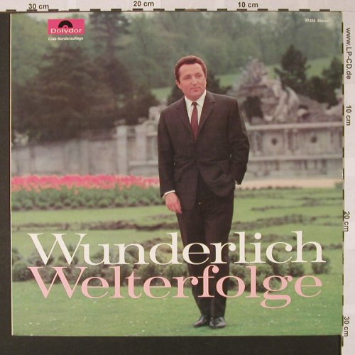 Wunderlich,Fritz: Welterfolge, DSC, Polydor(77 215), D, 1965 - LP - E7762 - 9,00 Euro